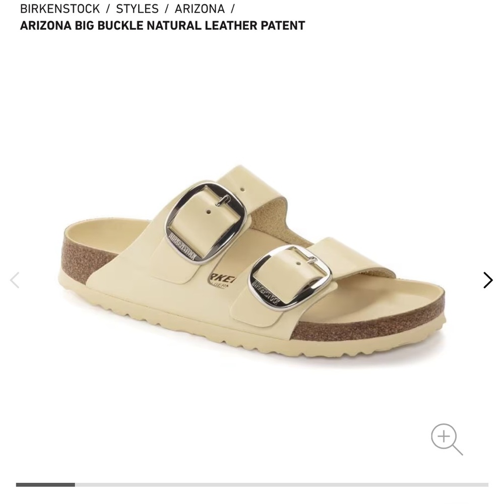 Birkenstock high shine butter Sandals